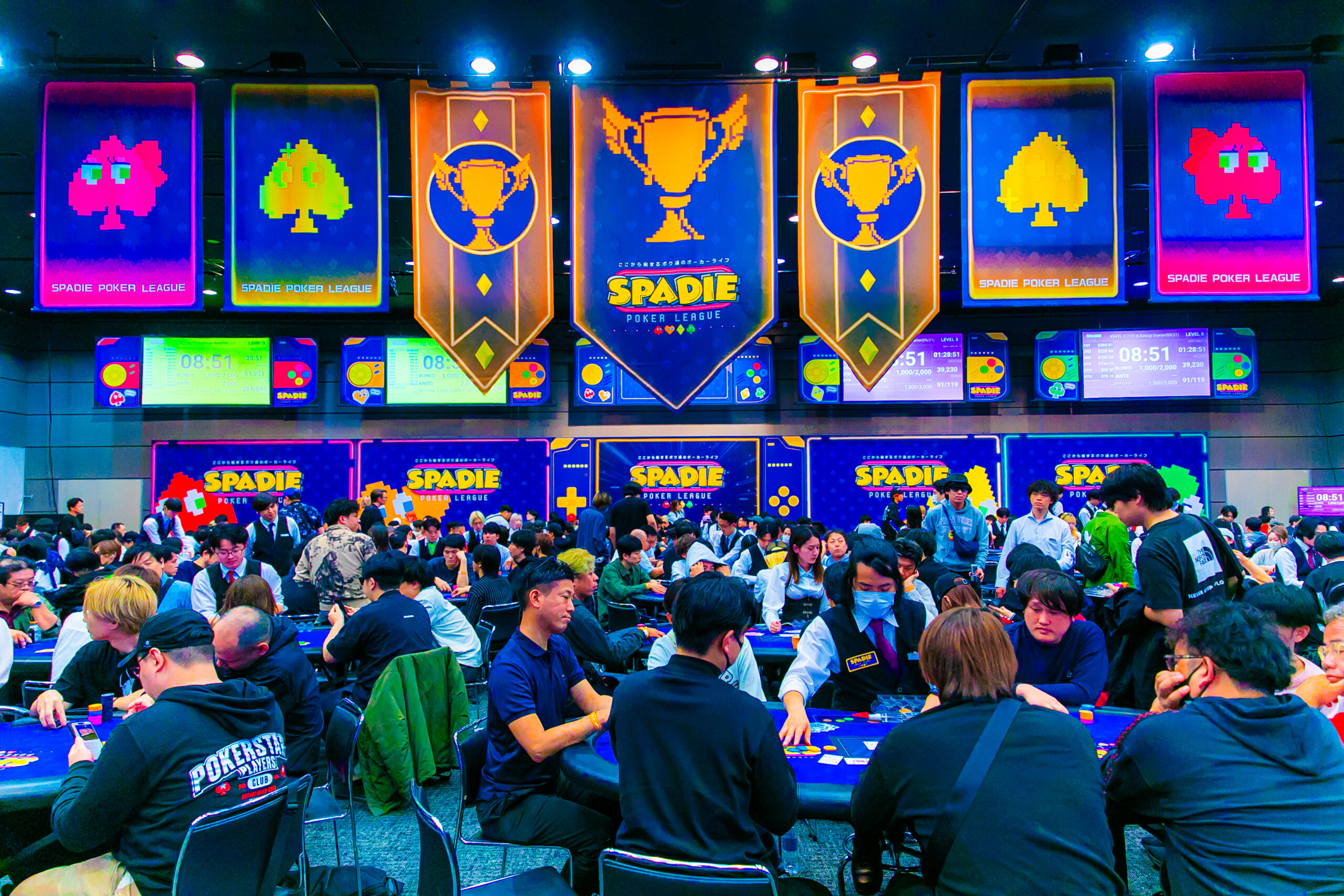 SPADIE POKER LEAGUEの会場風景