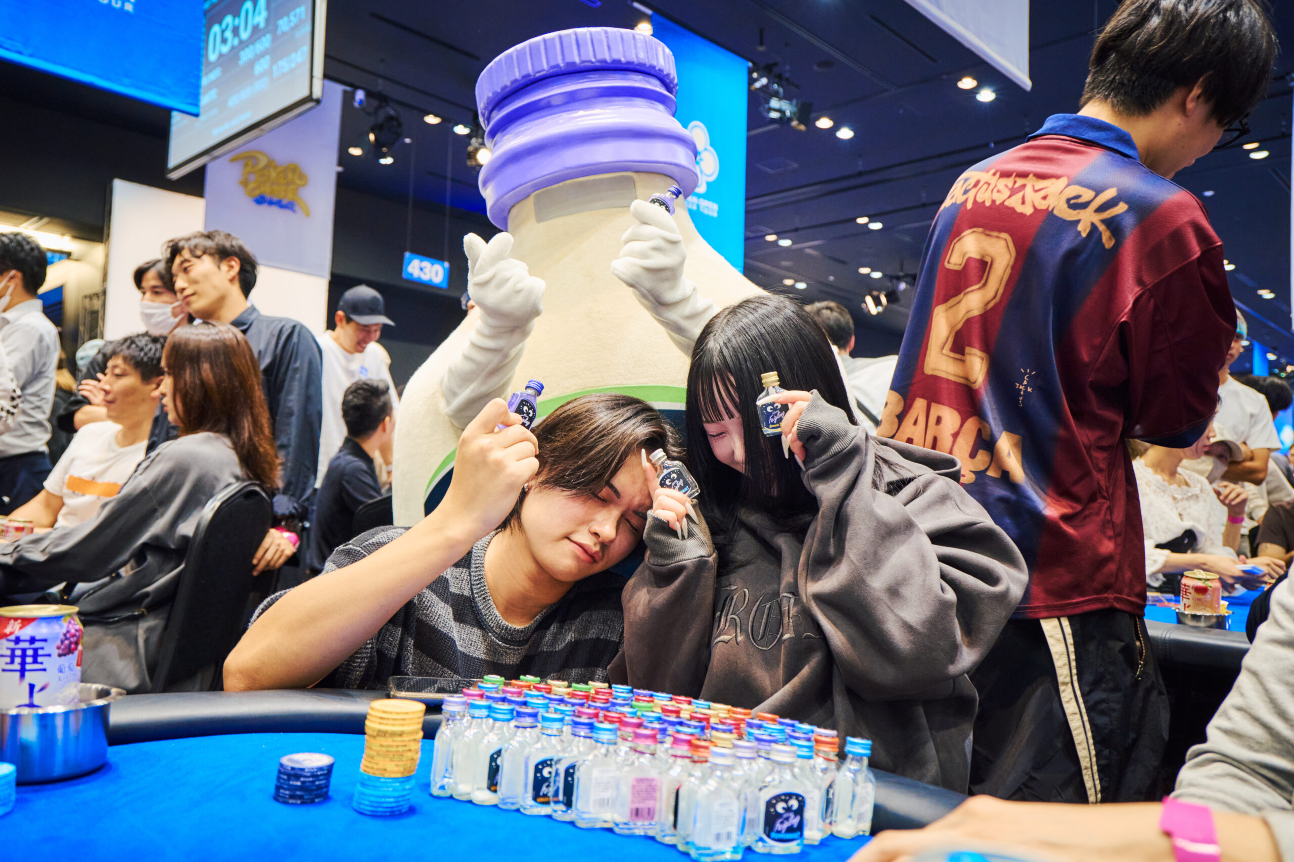 30本以上のクライナーを並べるチームたち